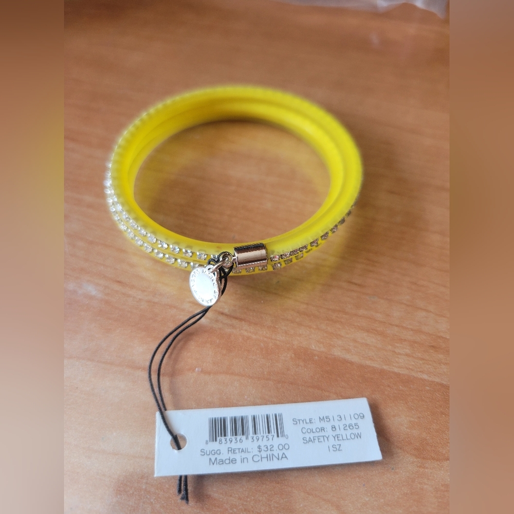 Marc Jacobs Yellow Crystal Bracelet.